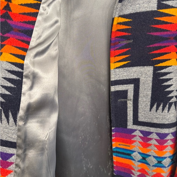 Pendleton Multicolor Geometric Jacket with Shearling Collar - Picture 11 of 13